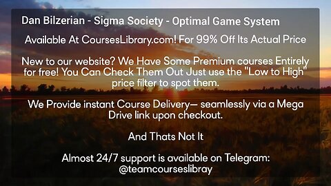 Dan Bilzerian - Sigma Society - Optimal Game System(CoursesLibrary.com)
