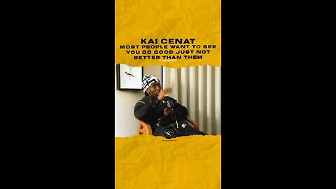 @kaicenat Most people want to see you do good just not better than them