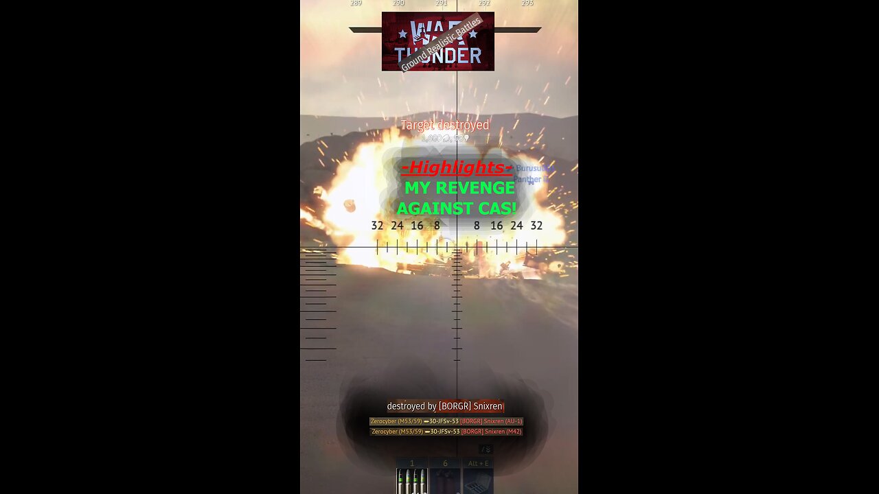 CAS REVENGE!! War Thunder Realistic