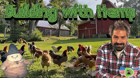 Building with Hemp episode #1 temp coop for chicks