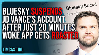 BlueSky SUSPENDS JD Vance’s Account After Just 20 Minutes, Woke App Gets ROASTED