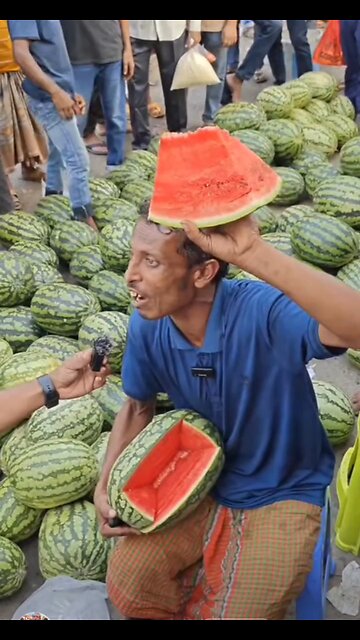 water milon.. the vairal water milon man #water milon #news #ramble #viral