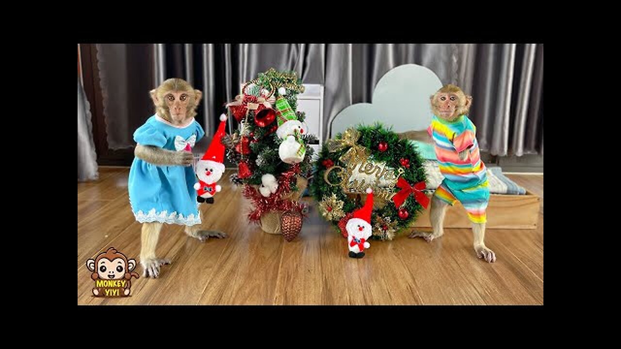 YiYi and YinYin are excited to prepare for Christmas