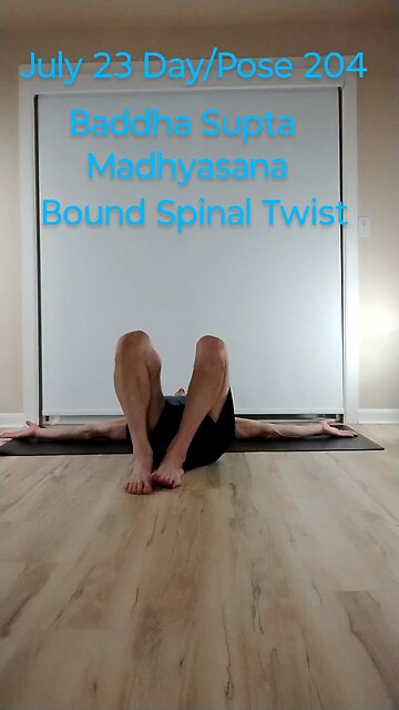 Baddha Supta Madhyasana / Bound Spinal Twist