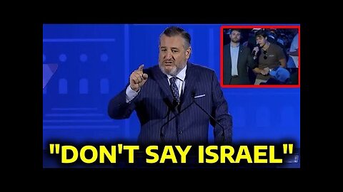 TEL AVIV TED CRUZ FREAKS OUT ₪ AT STUDENTS ASKING ABOUT ISRAEL