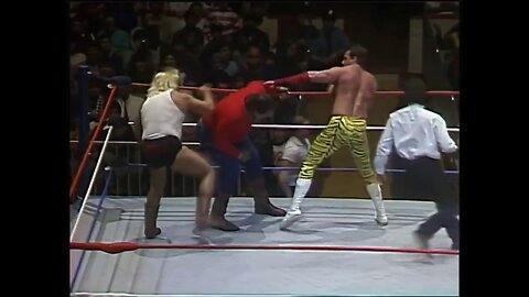 Blackjack Mulligan vs Brutus Beefcake with Greg valentine