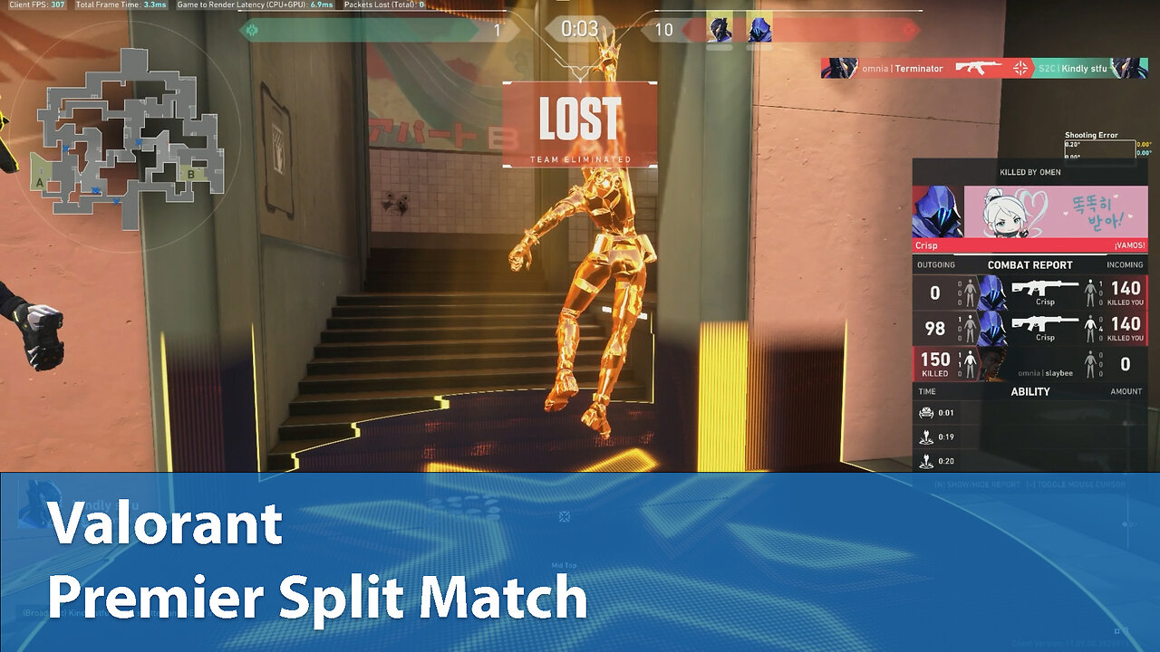 Premier Split Match | Competitive 1W-0L | Premier 0W-1L | Valorant