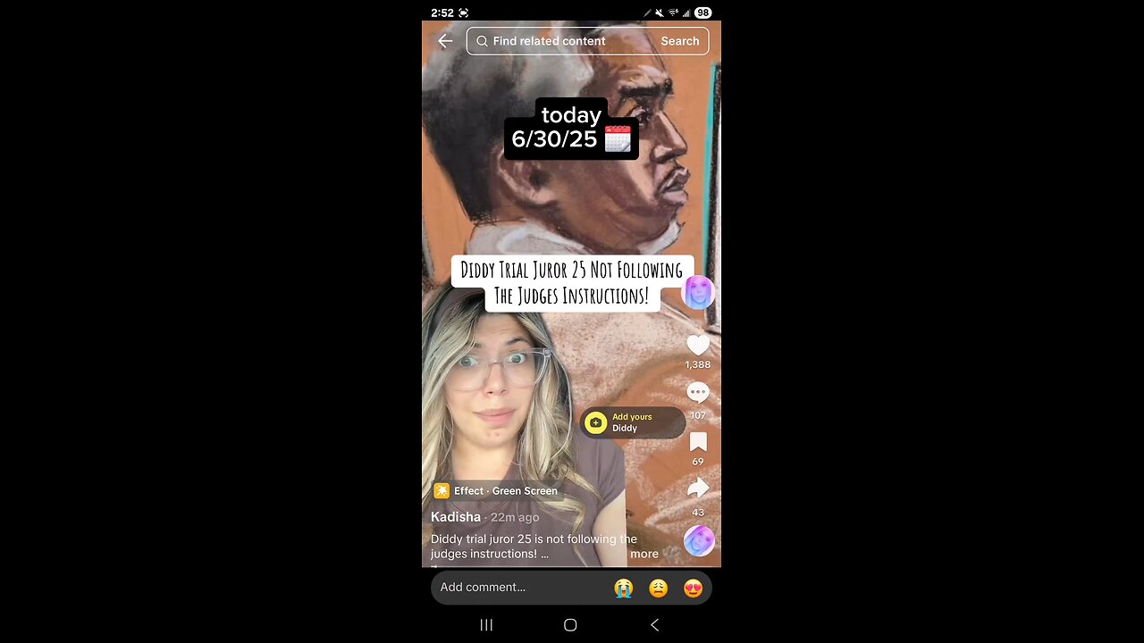 📰Diddy🎤-trial|Juror #25❓️|Intuitive confirmation⁉️✅️|voting not guilty? 🤔