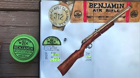 Old Benjamin Franklin 312 .22 cal air rifle restored; looks great, shoots great
