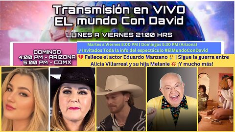 💔 Fallece el actor Eduardo Manzano 😢 | Sigue la guerra entre Alicia Villarreal y su hija Melanie