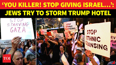 Massive Revolt By Jews Against 'Gaza Genocide Funding' - At Trump Hotel