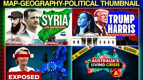 How to design map, political and geography Rumble thumbnails?