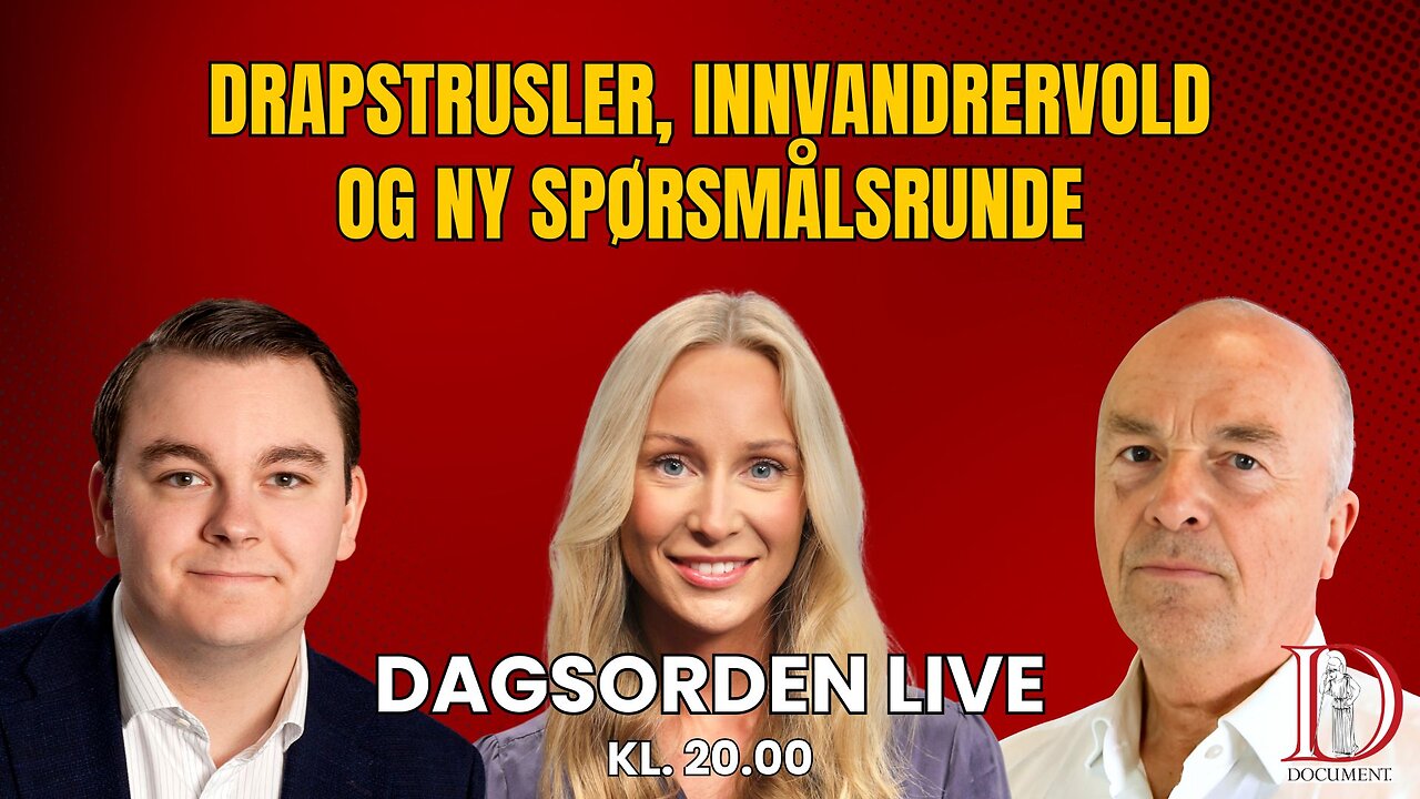 Drapstrusler, innvandrervold og ny spørsmålsrunde | Dagsorden 18. juli