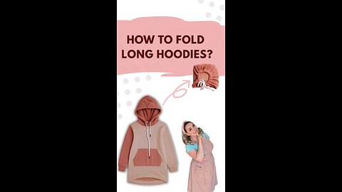 HOW TO FOLD LONG HOODIES | Space-Saving Method That Works