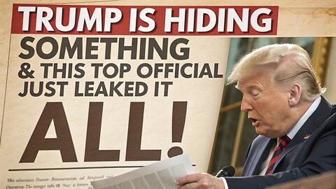 Trump Is Hiding Something and This Top Official Just Leaked It All!