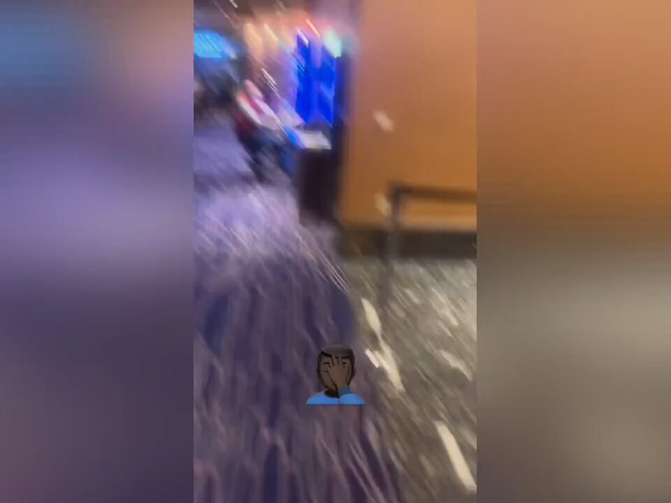 Dude Tried To Weave And Connect With A Body Shot But Missed, During Altercation With A Guy At Casino