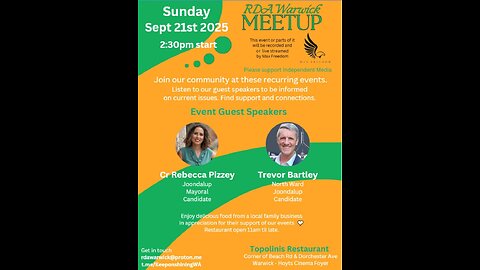 City of Joondalup elections special event at Topolinis