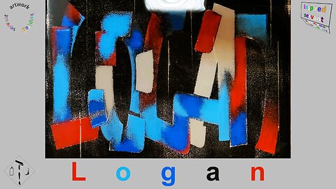 "LOGAN," Jeremiah, 29:11, Graffiti on Canvas, Step by Step Process