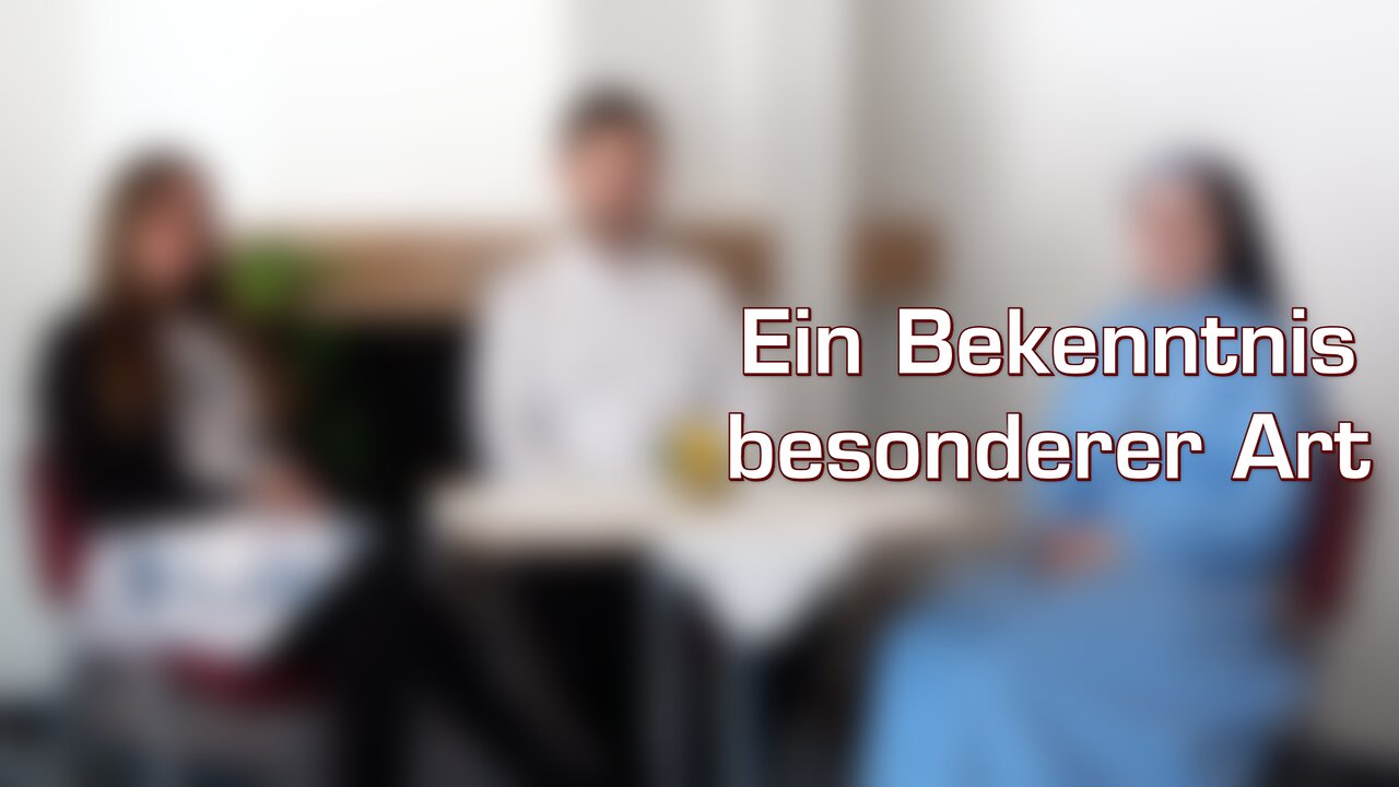 Ein Bekenntnis besonderer Art