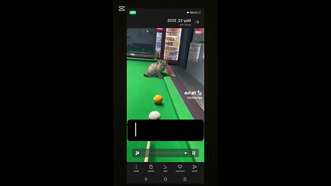 Playing snooker