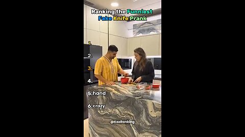 Ranking the funniest fake knife prank | Hollywood_hub