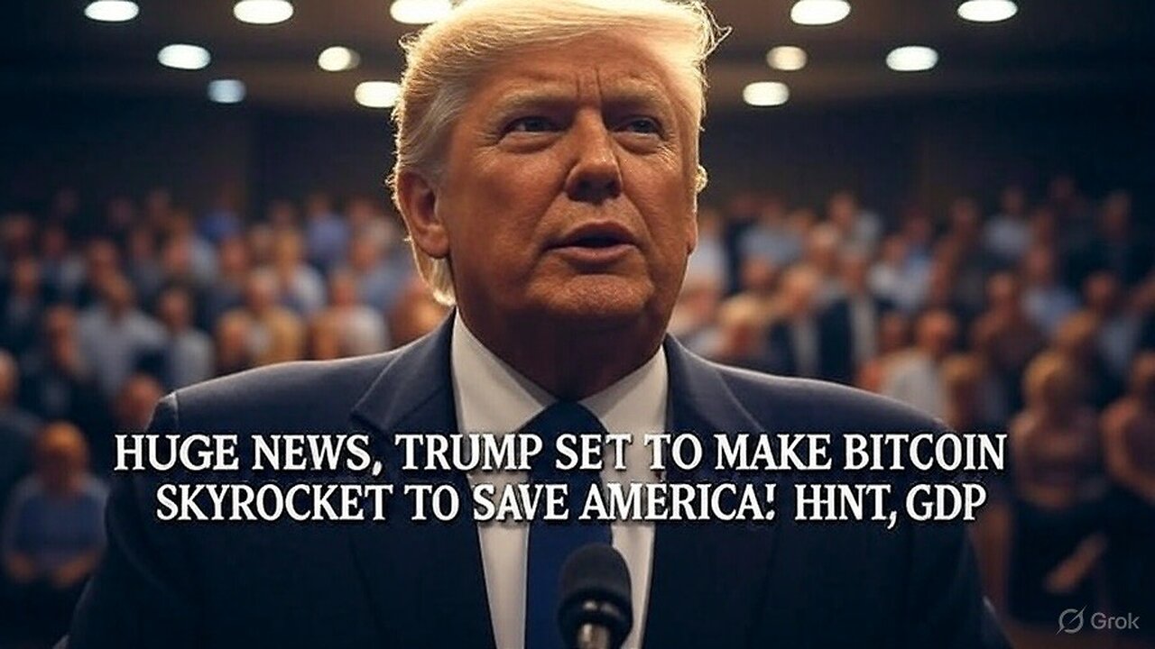 HUGE NEWS, TRUMP SET TO MAKE BITCOIN SKYROCKET TO SAVE AMERICA! HINT, GDP
