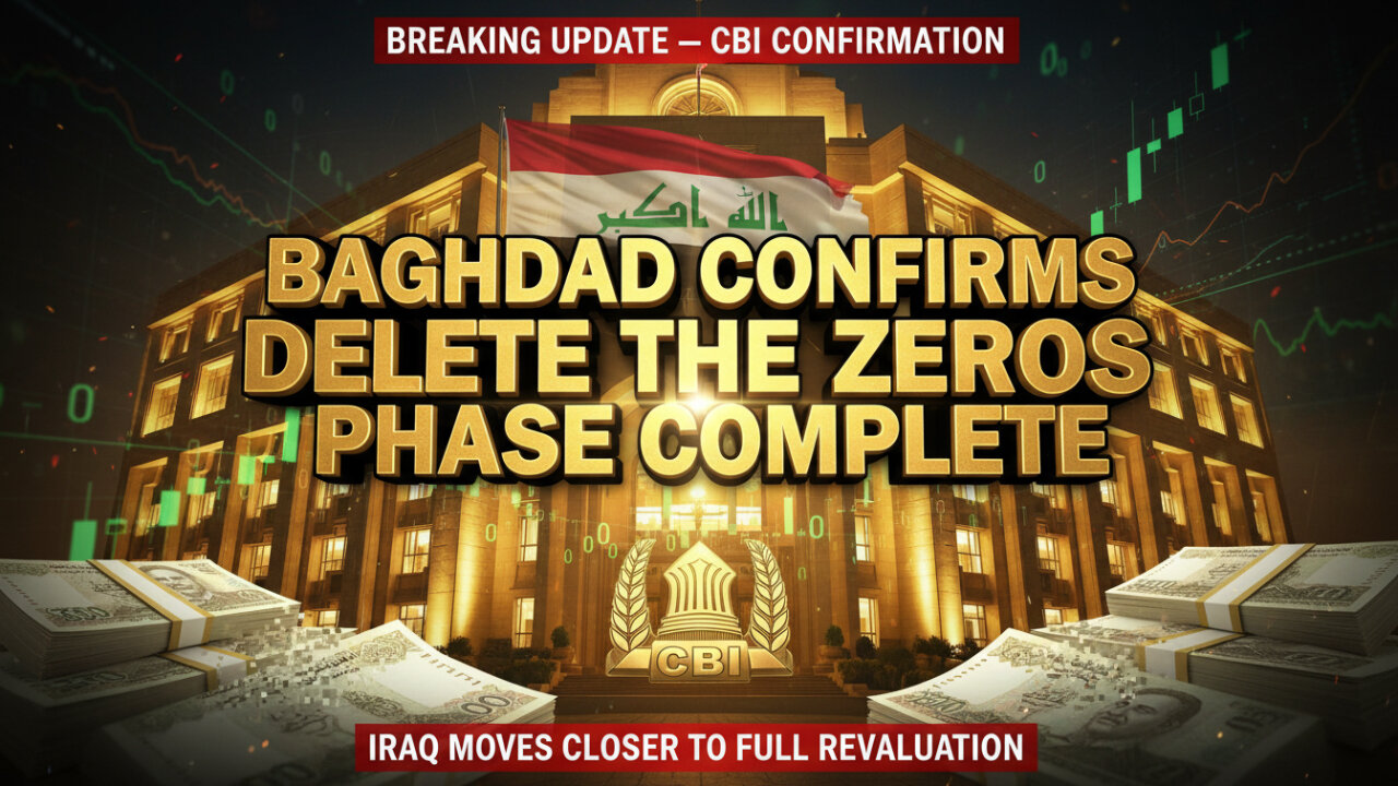 🏛️ Baghdad Confirms “Delete the Zeros” Phase Complete! 💥 Today Iraqi Dinar News!