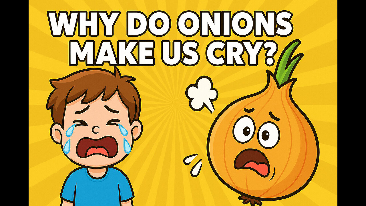 Why Do Onions Make Us Cry? | Funny Kitchen Science Explained for Kids