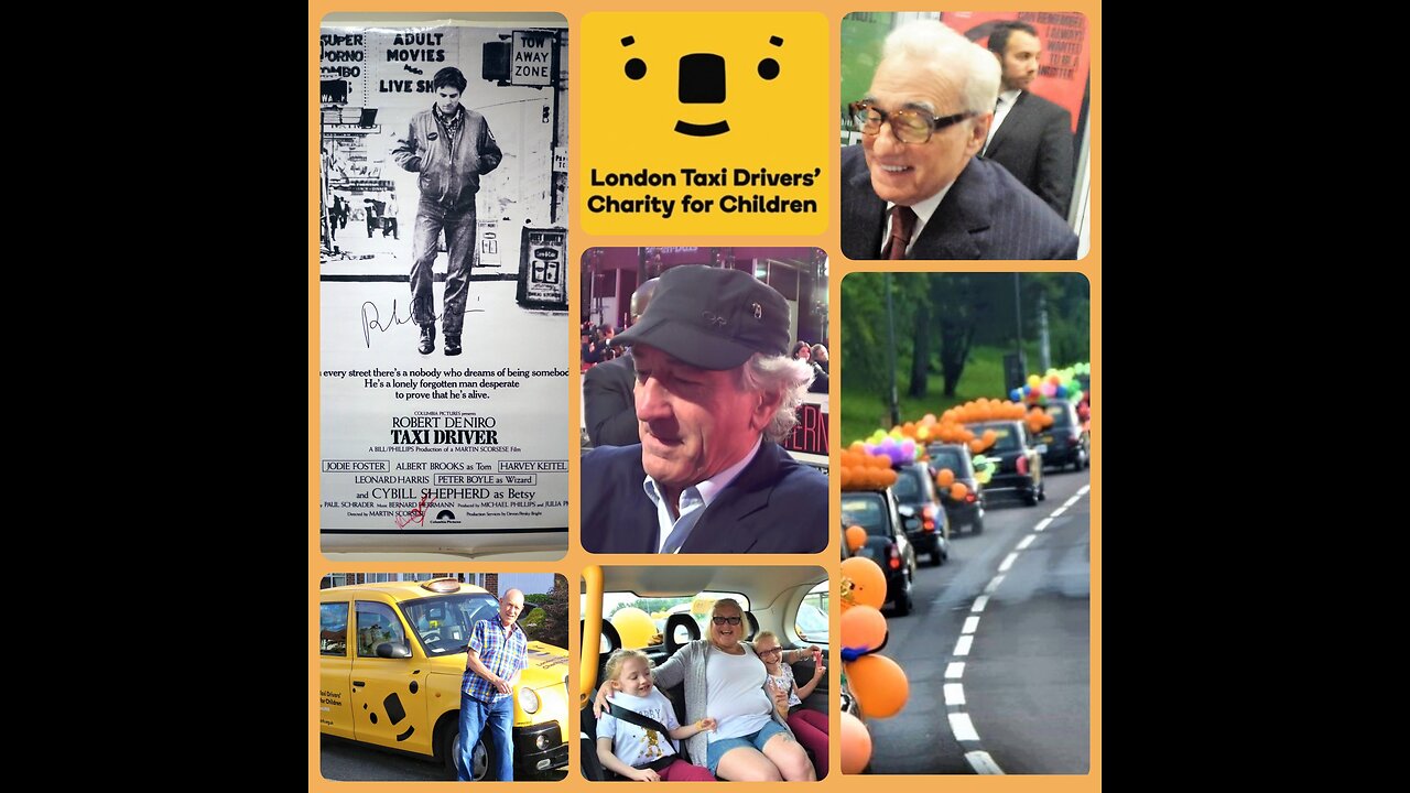 DE NIRO ⭐ & SCORSESE ⭐ signed Taxi Driver poster for London Taxi Drivers Charity for Children