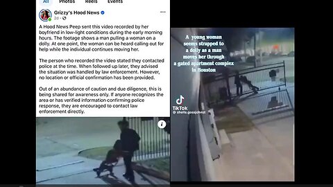 OMG! What's Going On in Houston?! Woman Strapped to a Dolly Screams "Help"