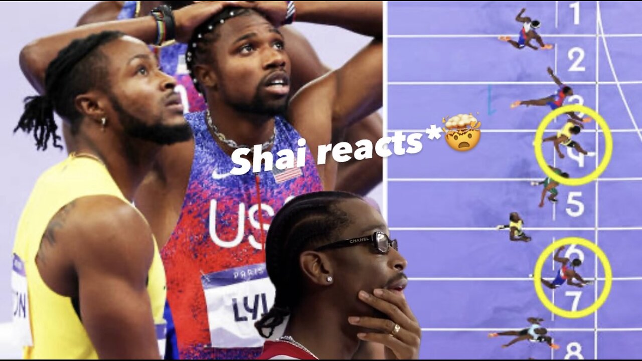 SGA Reacts to Noah Lyles' Olympic 100m Finals! �🔥 | Must-Watch NBA Star's Raw Reaction