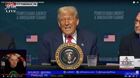 LIVE: President Trump Attends Energy & AI Roundtable