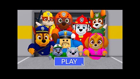 Barry HARD MODE | TWIN PAW PATROL BARRY'S PRISON RUN! Obby Walkthrough FULL GAME (#Roblox) #obby