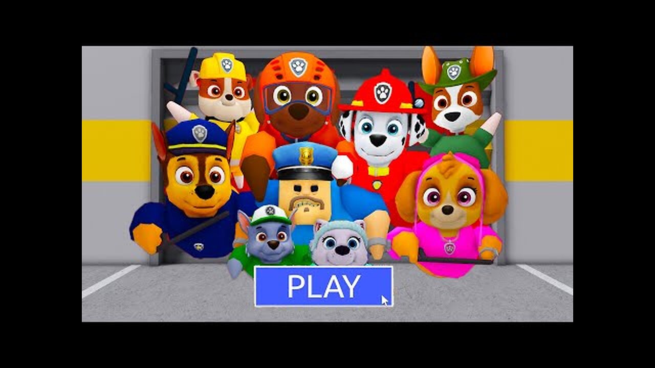 Barry HARD MODE | TWIN PAW PATROL BARRY'S PRISON RUN! Obby Walkthrough FULL GAME (#Roblox) #obby