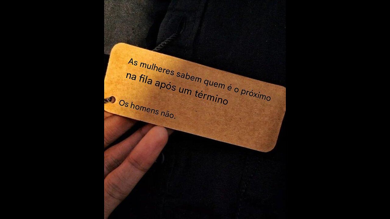 As mulheres sabem quem é o próximo na fila após um término Os homens não, Coronel Jesuíno MGTOW