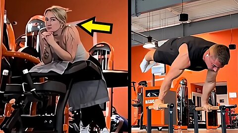 🔥Scaring People in The Gym With Calisthenics #16