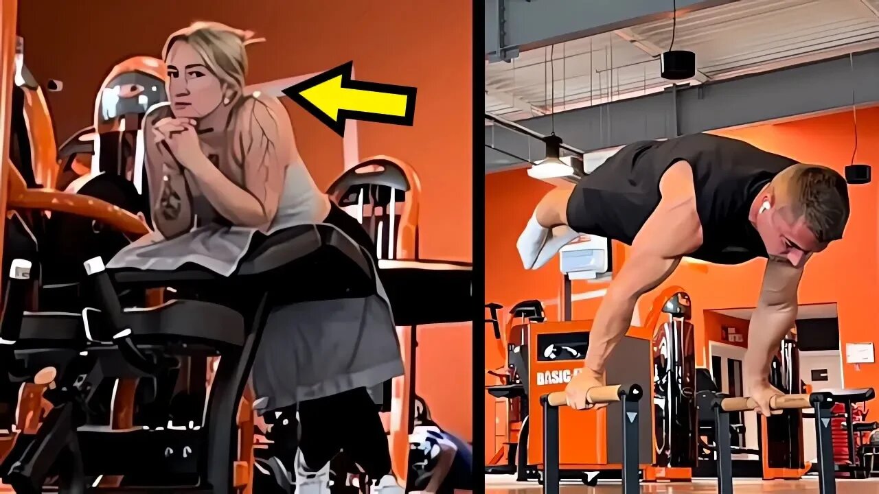 🔥Scaring People in The Gym With Calisthenics #16