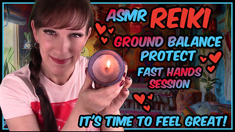 ASMR Reiki✨Ground Protect Balance🥰Energy Sweeping & Cord Plucking🤏Energy Boost & Soft Talk👄