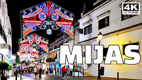 Spain MIJAS Pueblo White Village NIGHTLIFE Costa Del Sol