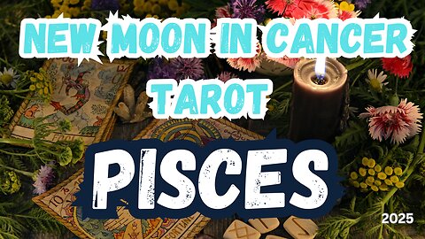 Pisces ♓️ - The Lesson of Feeling! New Moon 🌚 in Cancer Tarot Reading #tarotary #tarot #pisces