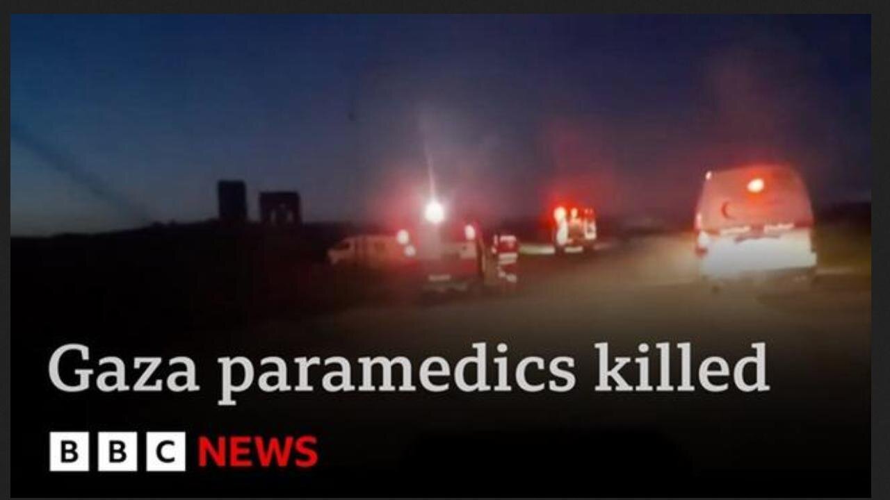 Video Shows ISRAELI SOLDIERS SHOOTING DEAD 15 EMERGENCY WORKERS In Gaza, Accident they say ~ BBC NEWS