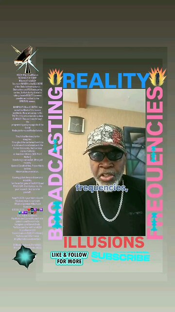 ▪︎REALITY AND ILLUSIONS..BROADCASTING FREQUENCIES▪︎