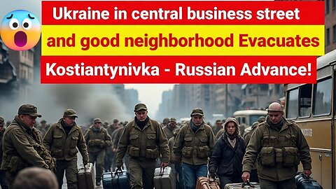 Ukraine Evacuates Kostiantynivka| Civilians Flee as Russian Forces Advance