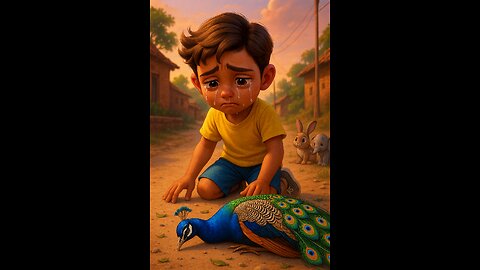 Boy Tries to Save Injured Peacock 🦚 लेकिन बचा नहीं पाया 😢 | Emotional Animated Story