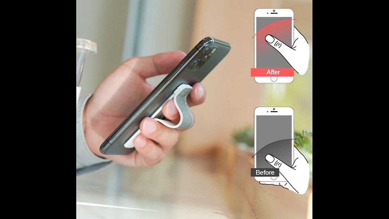 Multi-function Phone Back Strap, with Slim Design, 5kg Bearing & Adjustable Loop, for Phone, Tablets