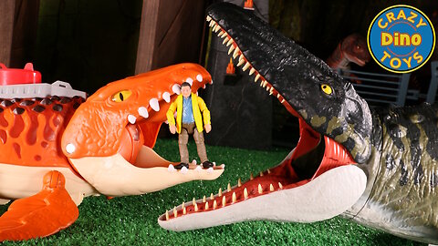 NEW Jurassic World Rebirth Imaginext AquaChomp Chase Mosasaurus Unboxed Mattel 2025