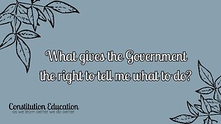 Government Rights- Where did they come from?