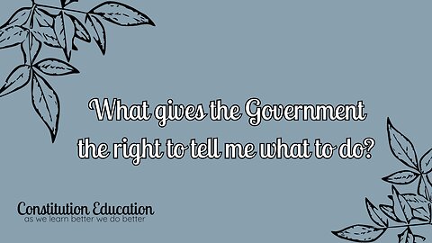 Government Rights- Where did they come from?