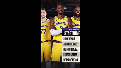 🏀 LA Lakers Starting Five (Projected)