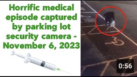 "Security Camera Captures Terrifying Medical Incident in Parking Lot - November 6, 2023"